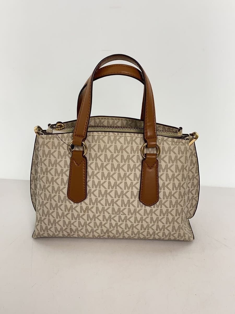 MICHAEL KORS Handbag Leather BEG 30S1GENS1B Corner Wear 3