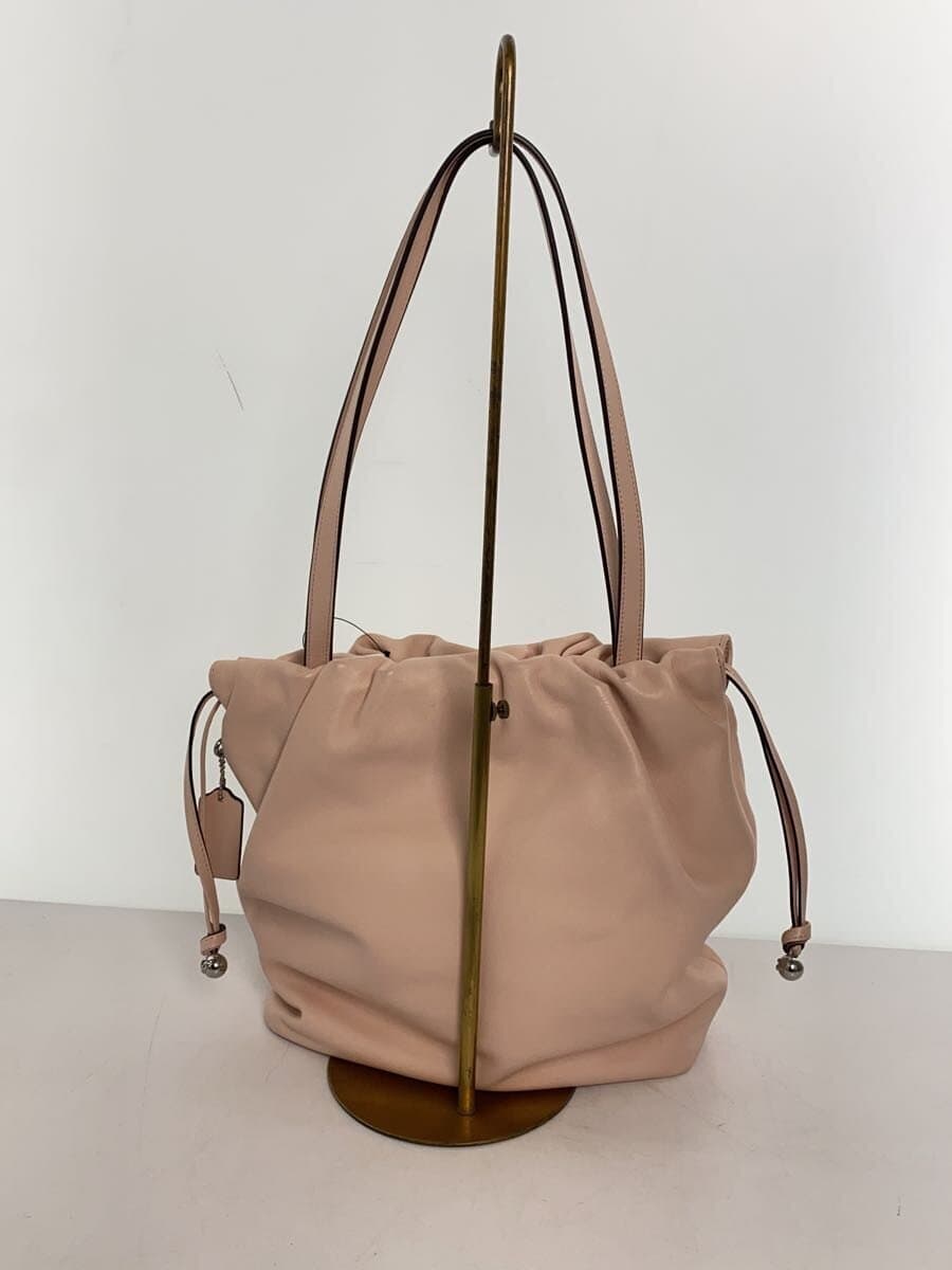 COACH Fay Drawstring Tote Bag Leather PNK CV947 3