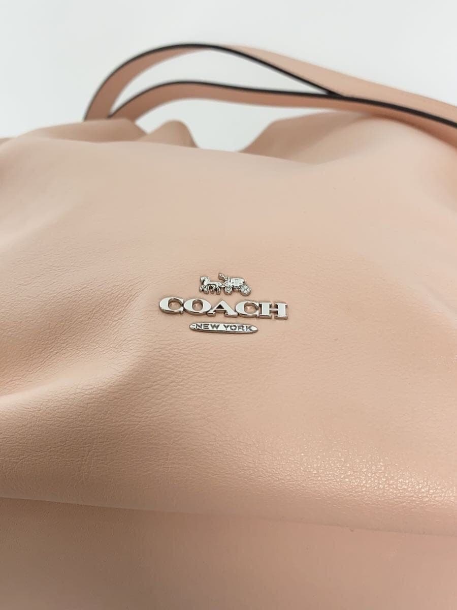 COACH Fay Drawstring Tote Bag Leather PNK CV947 5