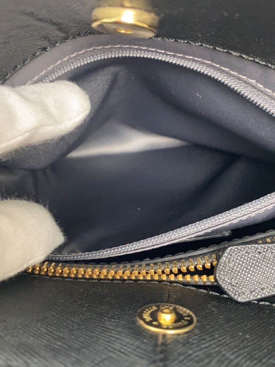 COACH Handbag Leather Black Solid Color L1380 8