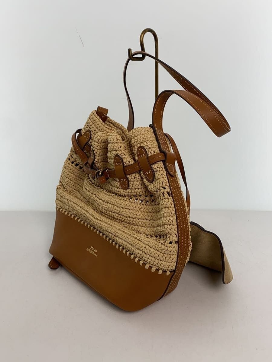 POLO RALPH LAUREN Basket Bag Drawstring Bag Shoulder Bag -- CML 2