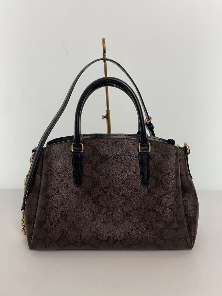 COACH Sage Carryall_Signature_Black Leather -- BRW All-Over Print F29683 3