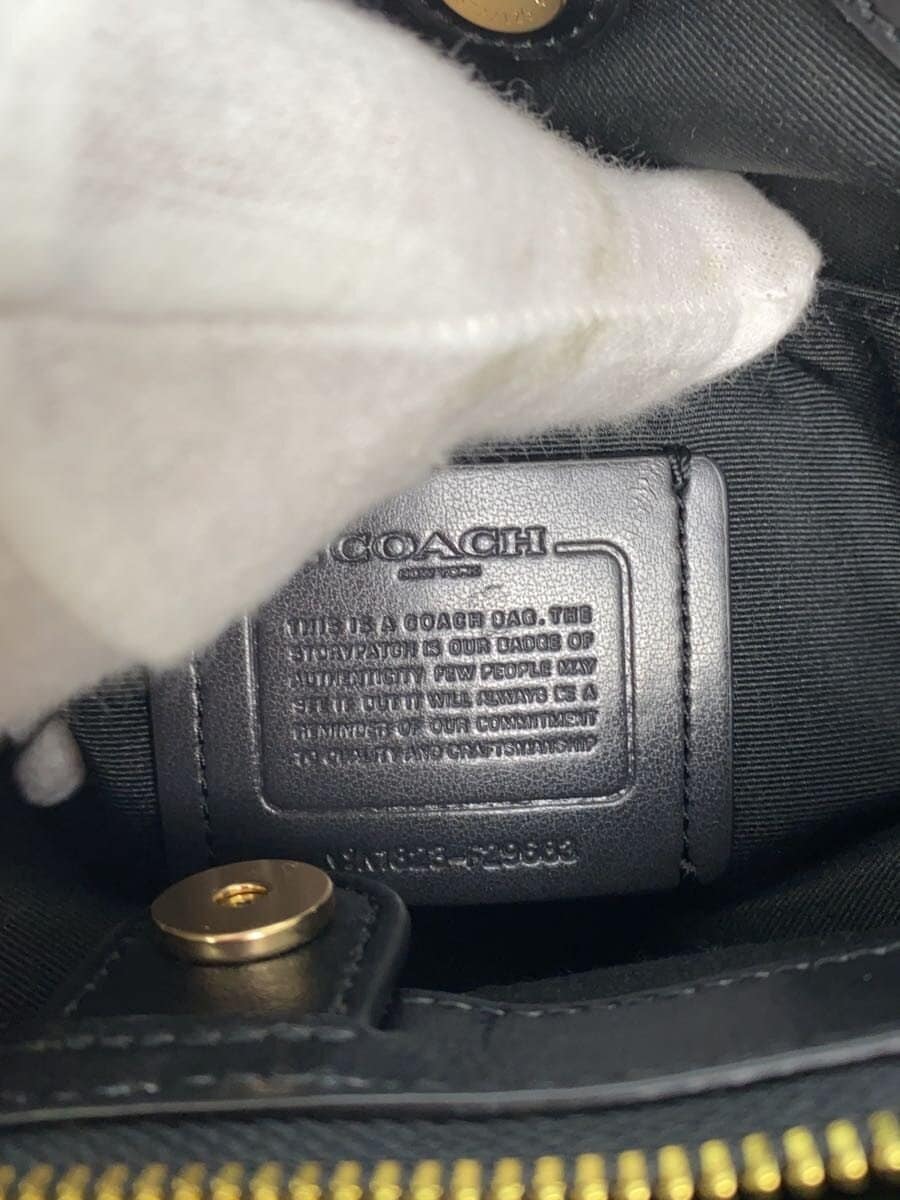 COACH Sage Carryall_Signature_Black Leather -- BRW All-Over Print F29683 5