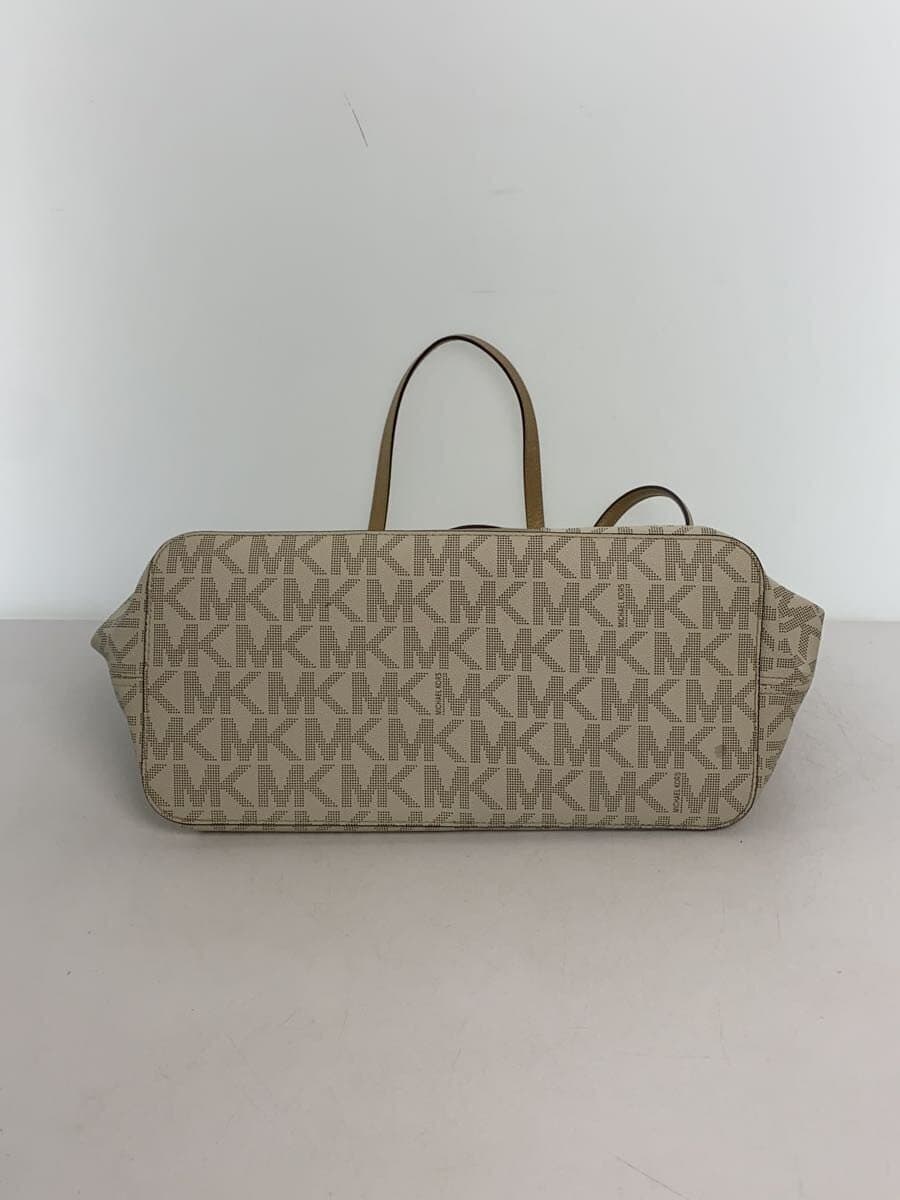 MICHAEL KORS Tote Bag Leather BEG All-over Print 35H6MM0T2B 4