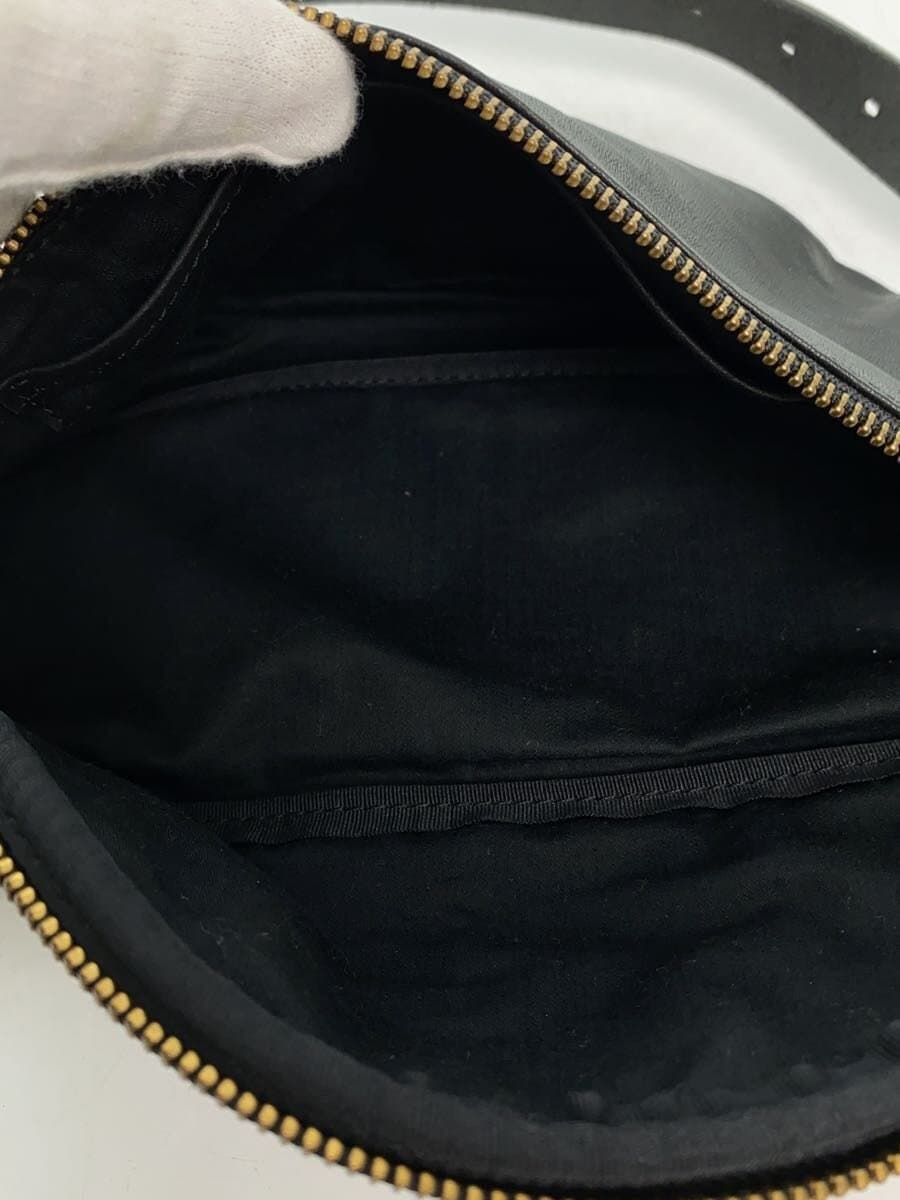 SLOW Leather Body Bag Cowhide Black 6