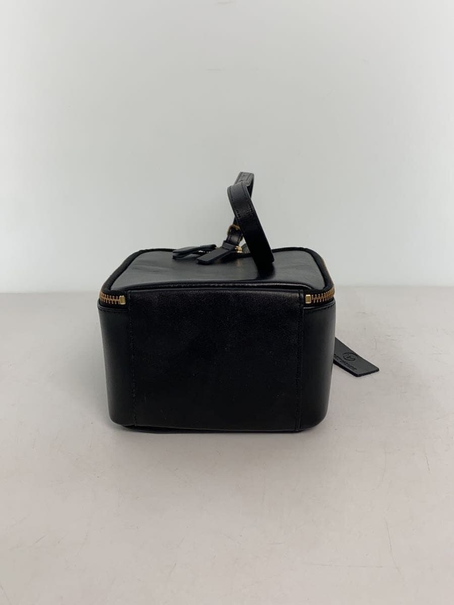 TIDEWAYWOODY HOUSE Shoulder Bag Leather Black Solid Color 4