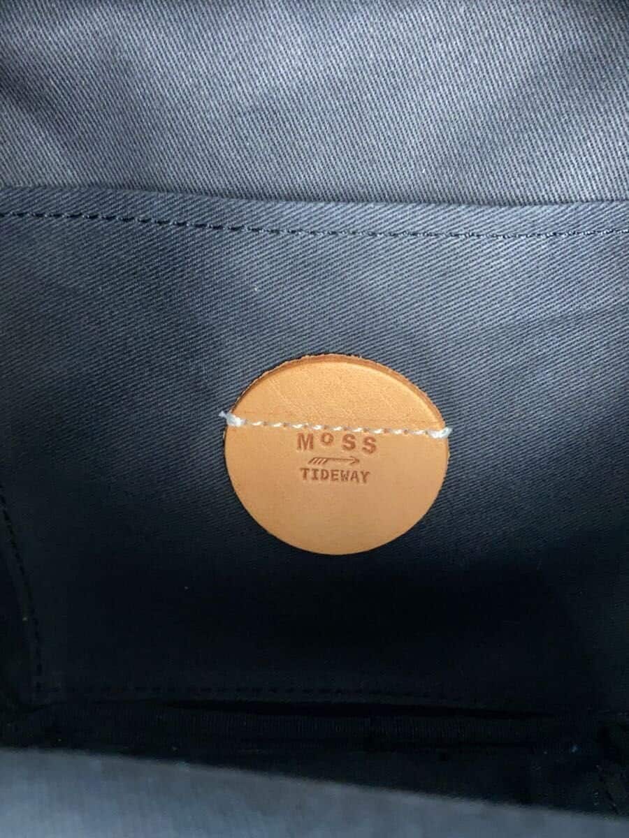 TIDEWAYWOODY HOUSE Shoulder Bag Leather Black Solid Color 5