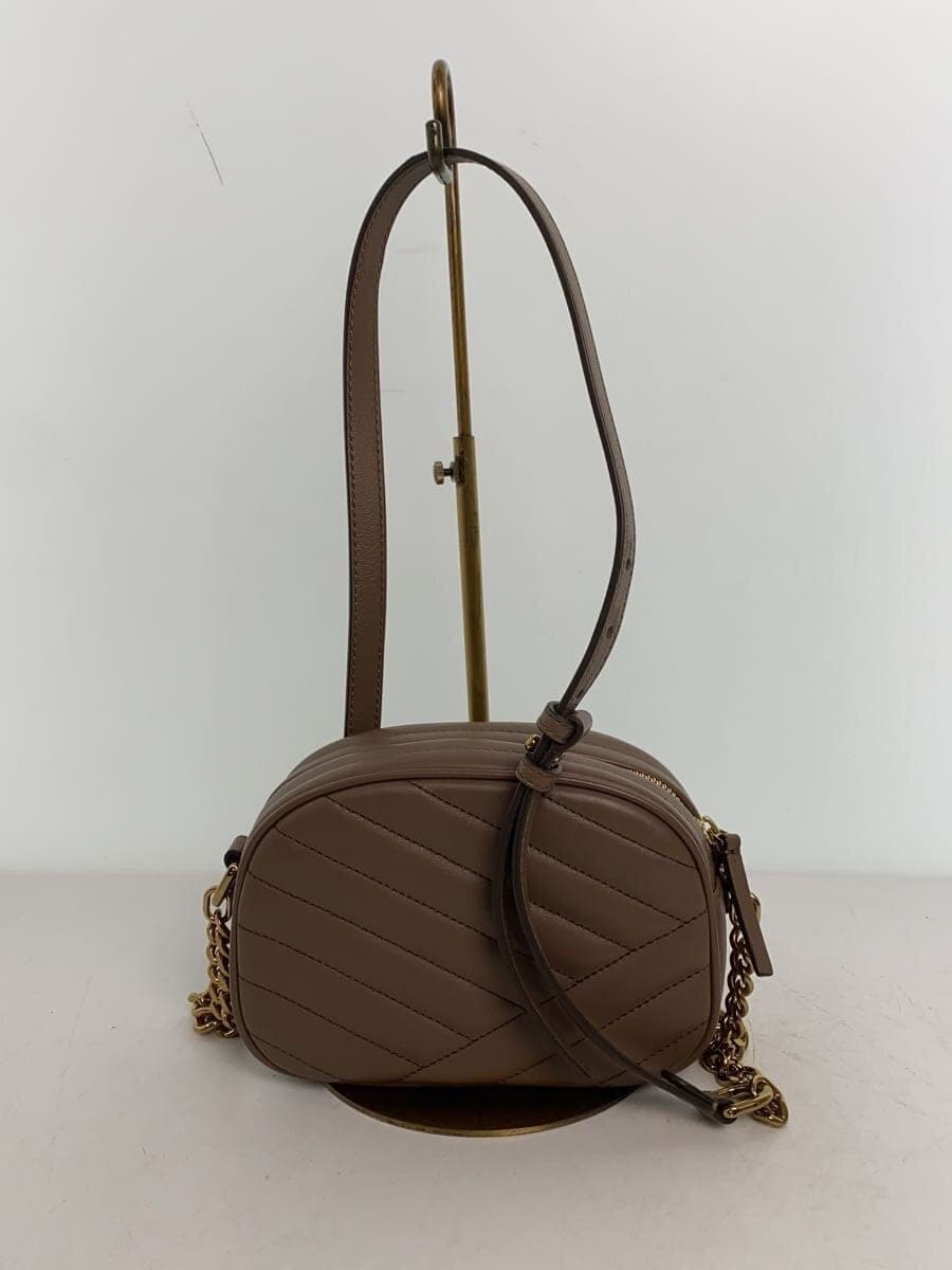 TORY BURCH Kirashebron Camera Shoulder Bag Leather BRW 3