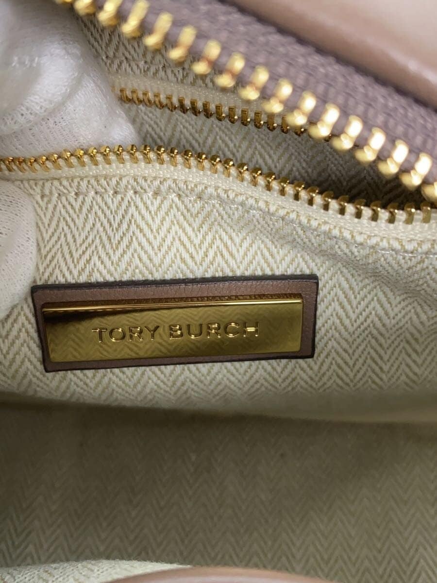 TORY BURCH Kirashebron Camera Shoulder Bag Leather BRW 5