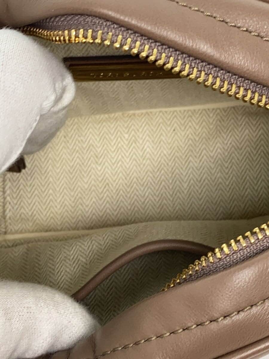 TORY BURCH Kirashebron Camera Shoulder Bag Leather BRW 6