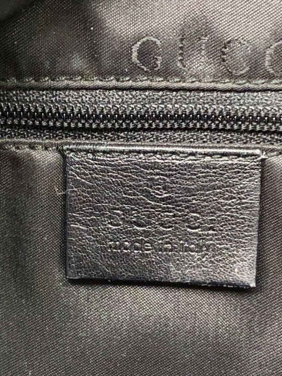 GUCCI Shoulder Bag_Bamboo Rayon BLK 5