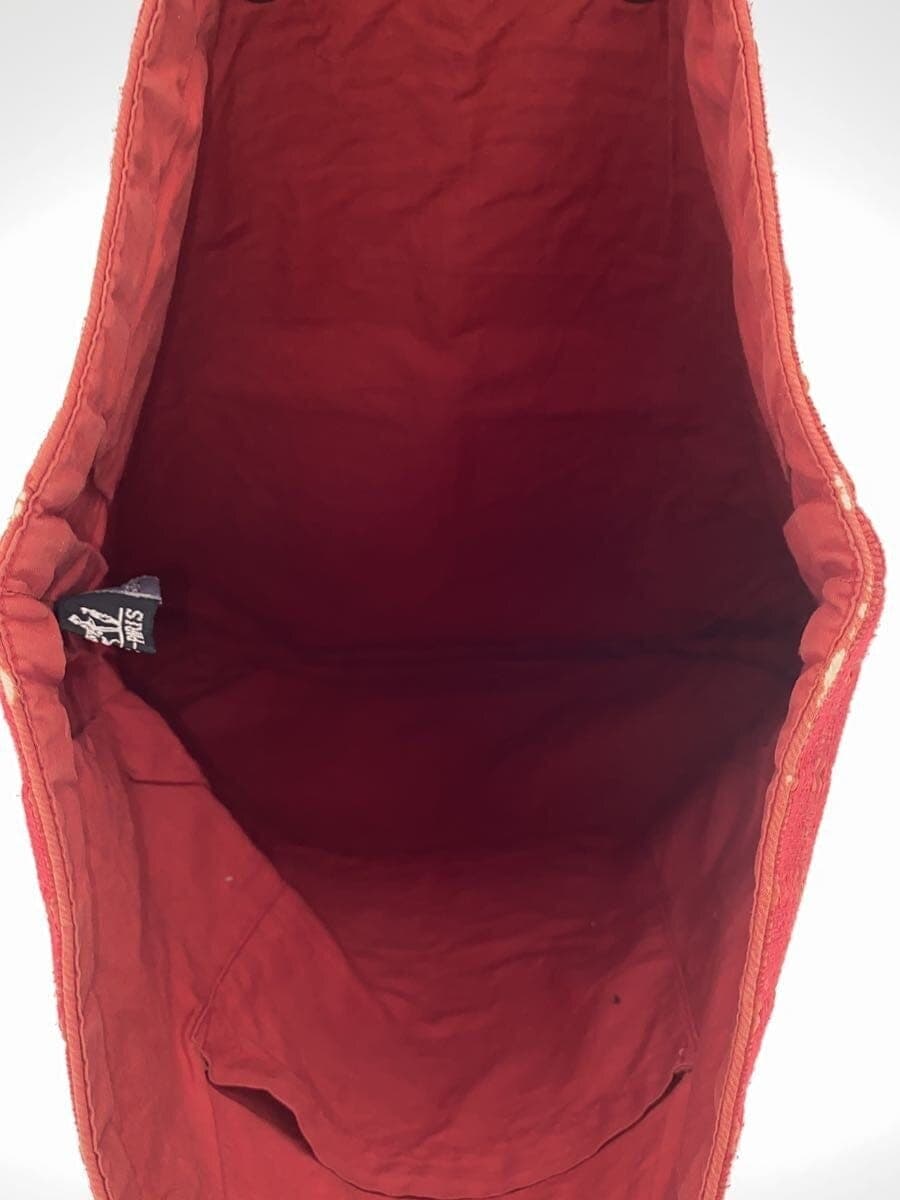 HERMES Amedaba Tote Bag Cotton RED 6