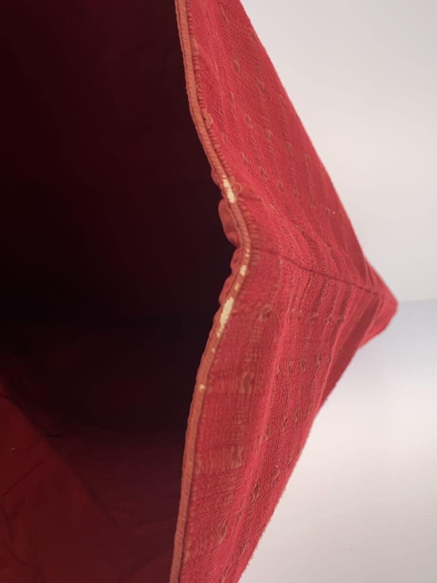 HERMES Amedaba Tote Bag Cotton RED 7