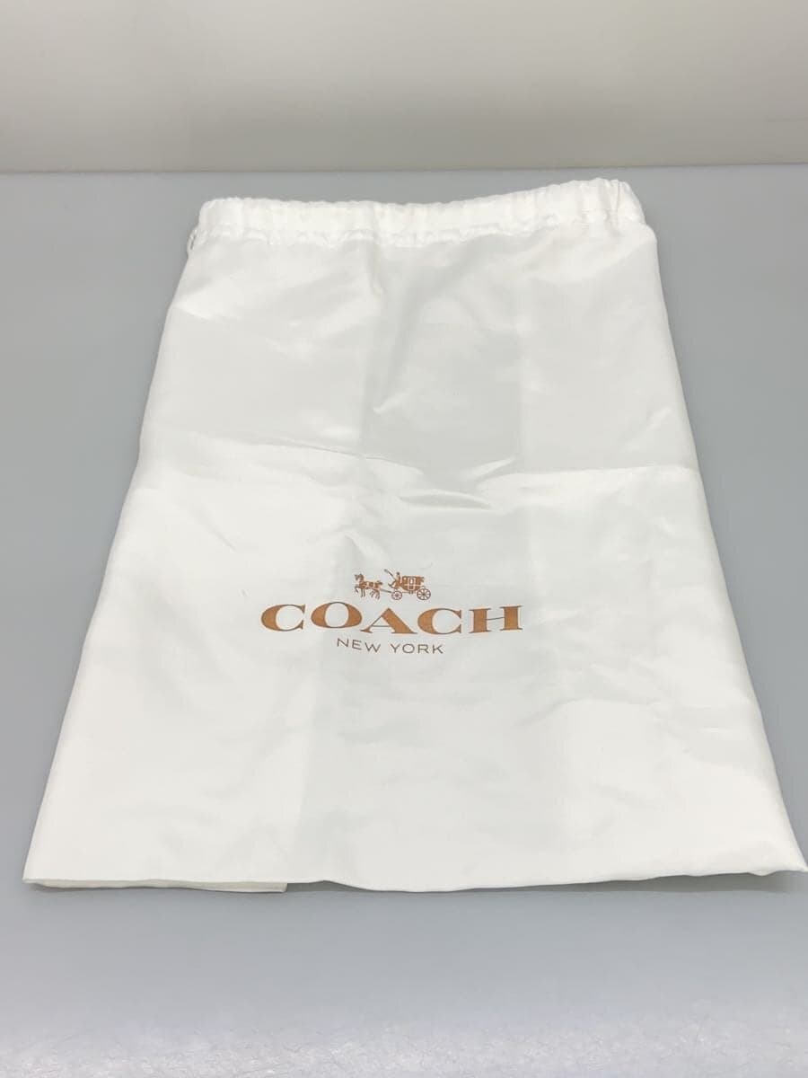 COACH Shoulder Bag Leather BEG Solid 87295 7