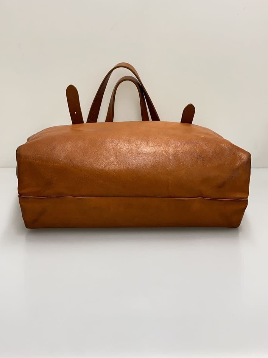 SLOW Tote Bag Leather CML Plain 4