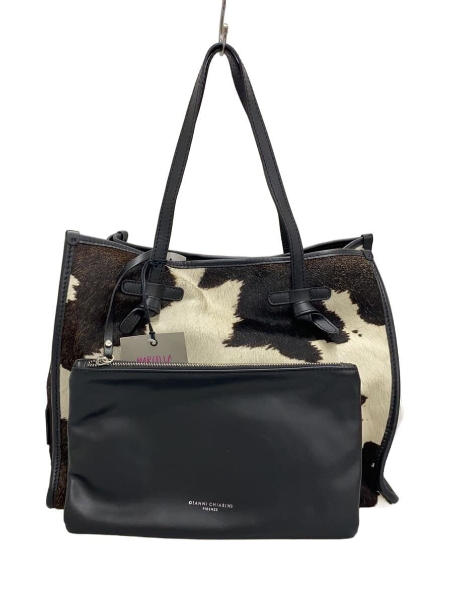 GIANNI CHIARINI tote bag hairon WHT animal made in Italy