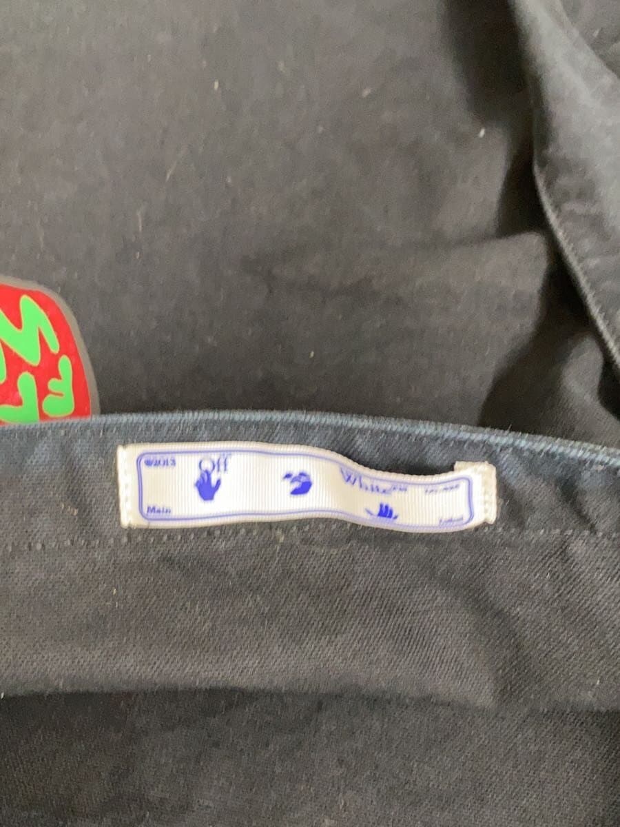 OFF-WHITE Apple Print Tote Bag Canvas BLK 5