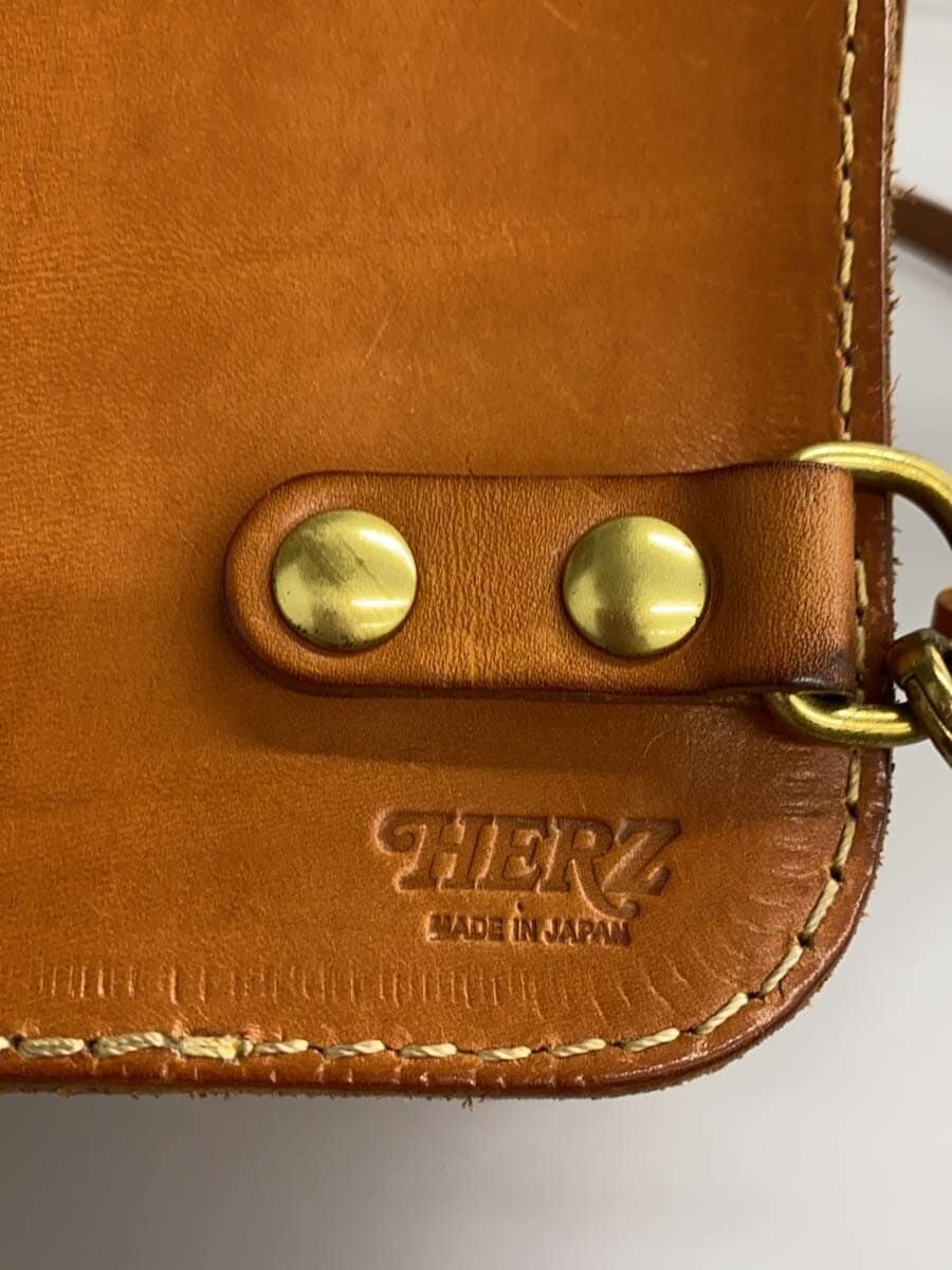 HERZ Shoulder Bag convertible Belt Pouch Leather BRW 5