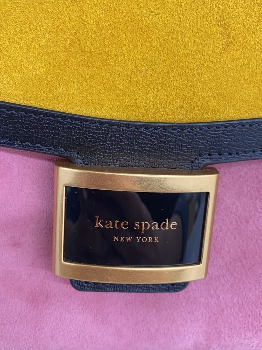 kate spade new york Color Block Suede Medium Top Handbag Leather BRW 5