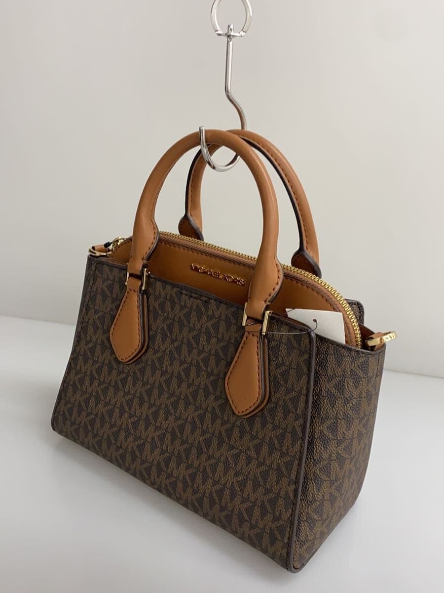 MICHAEL KORS Dahlia 2in1 Satchel Small BRW All Over Pattern 35S1GDIC1B 2