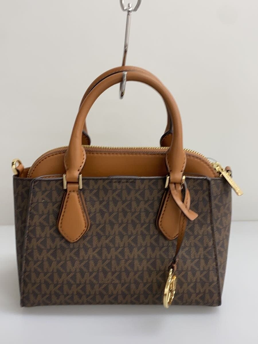 MICHAEL KORS Dahlia 2in1 Satchel Small BRW All Over Pattern 35S1GDIC1B 3