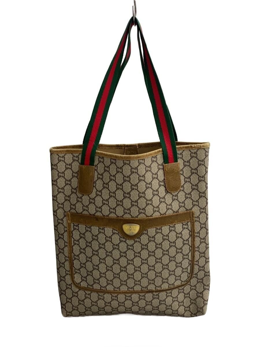 GUCCI PLUSGG Pattern Tote Bag PVC Multicolor All Over Pattern