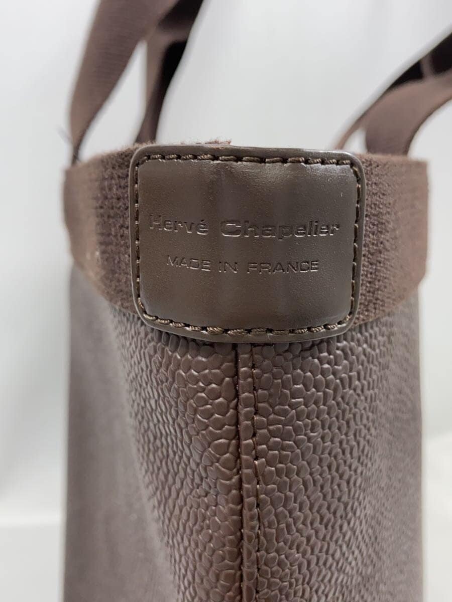 Herve Chapelier GP Series Handbag BRW Solid 5