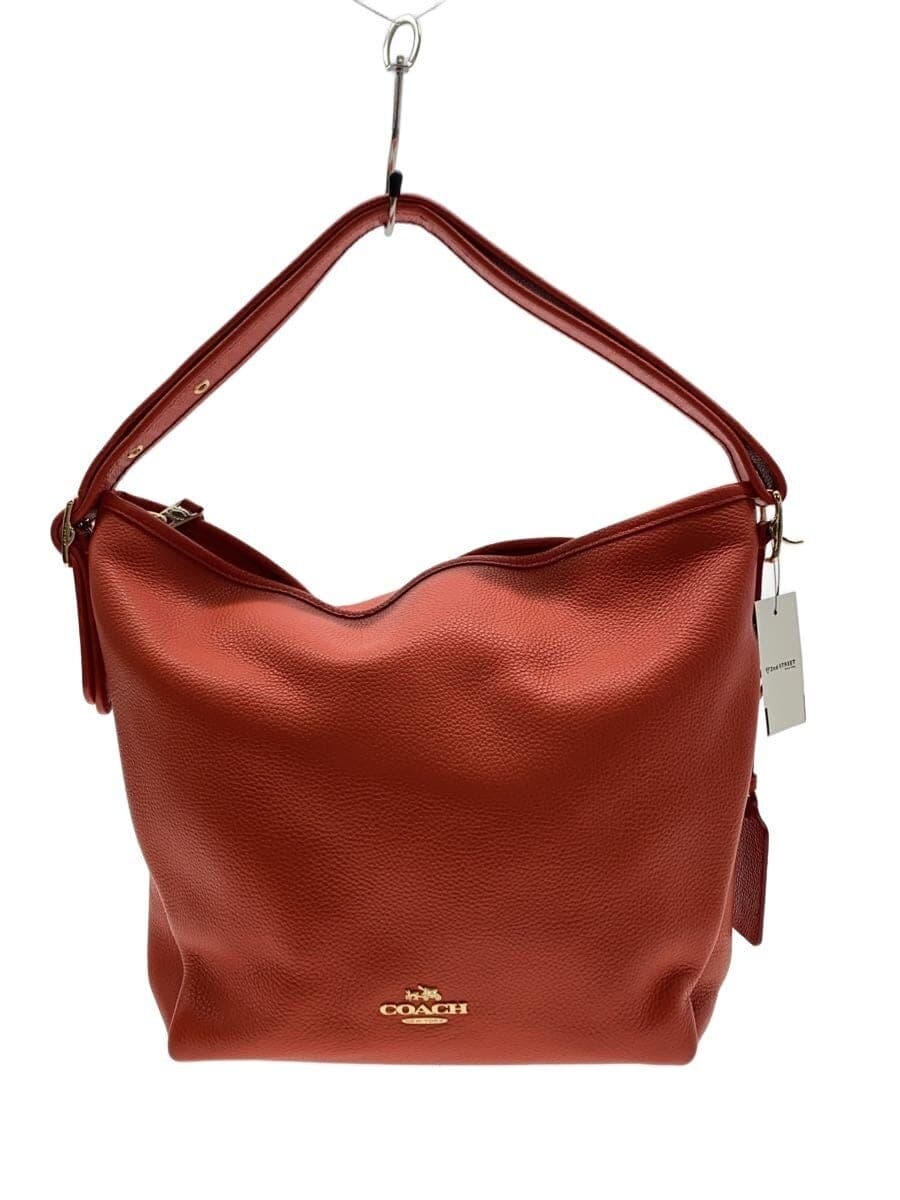 COACH Shoulder Bag Pebbled All Leather Leather ORN 35775