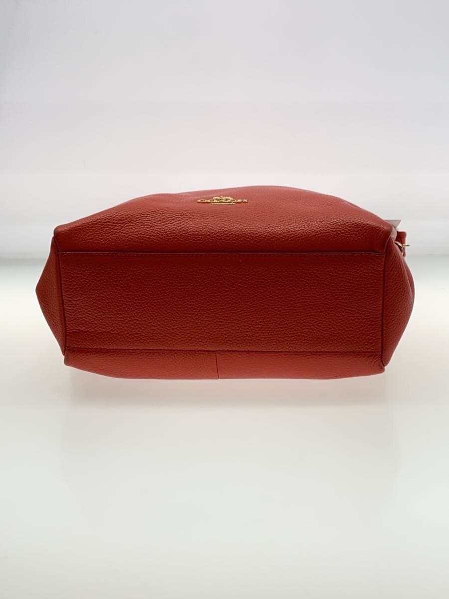 COACH Shoulder Bag Pebbled All Leather Leather ORN 35775 4