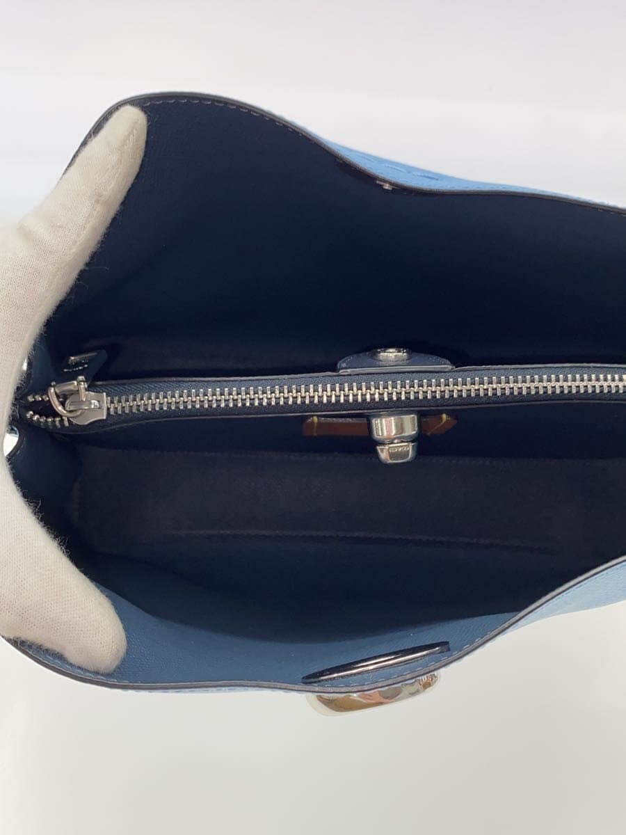 COACH Willow Shoulder Bag_Color Block Leather BLU C2590 6