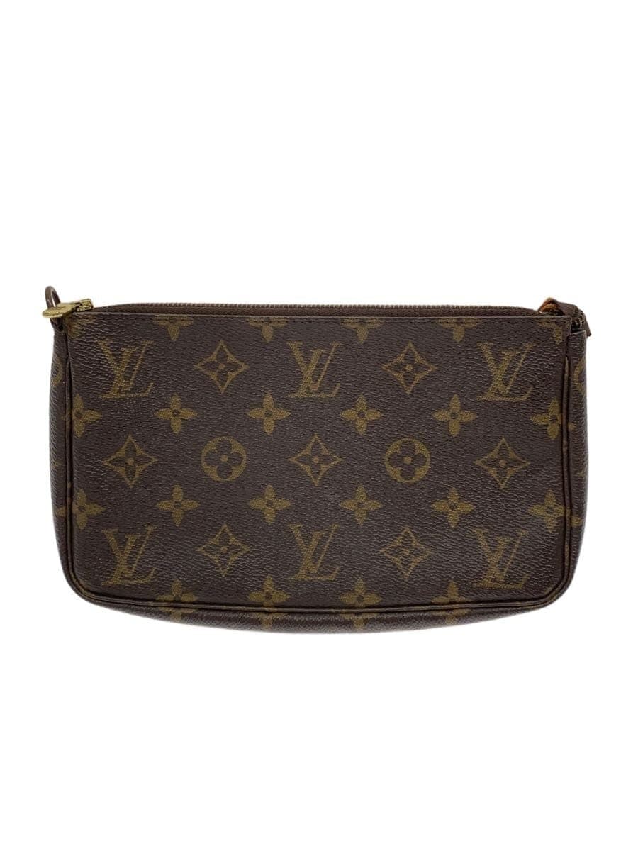 LOUIS VUITTON1)Pochette Accessoires_Monogram Canvas PVC BRW Strap Missing Part
