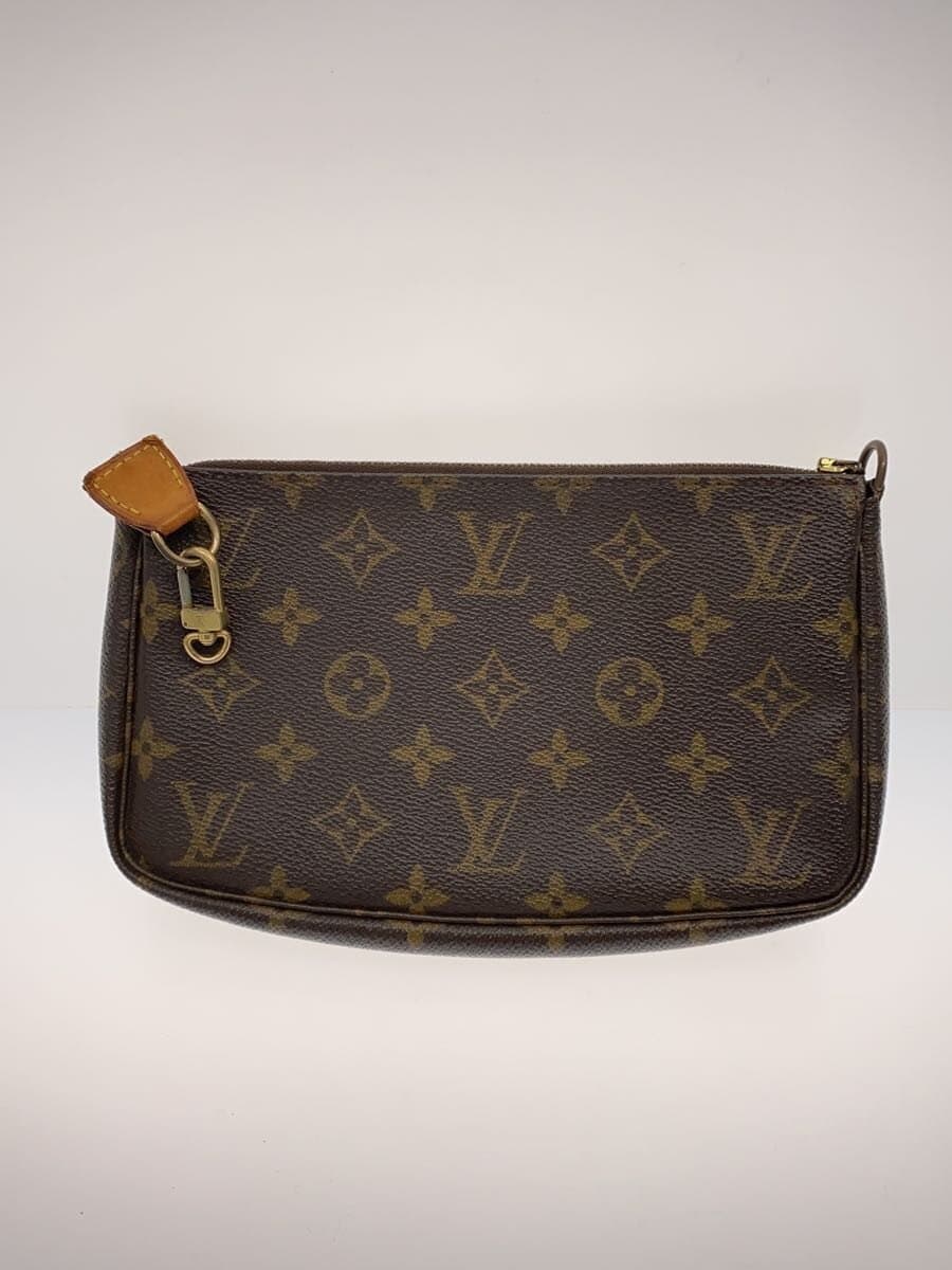 LOUIS VUITTON1)Pochette Accessoires_Monogram Canvas PVC BRW Strap Missing Part 3