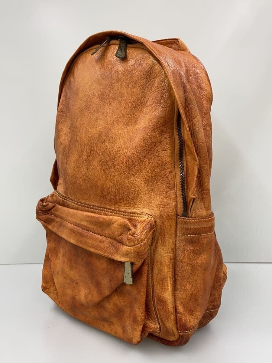 GENTEN Backpack Leather CML Solid Color 2