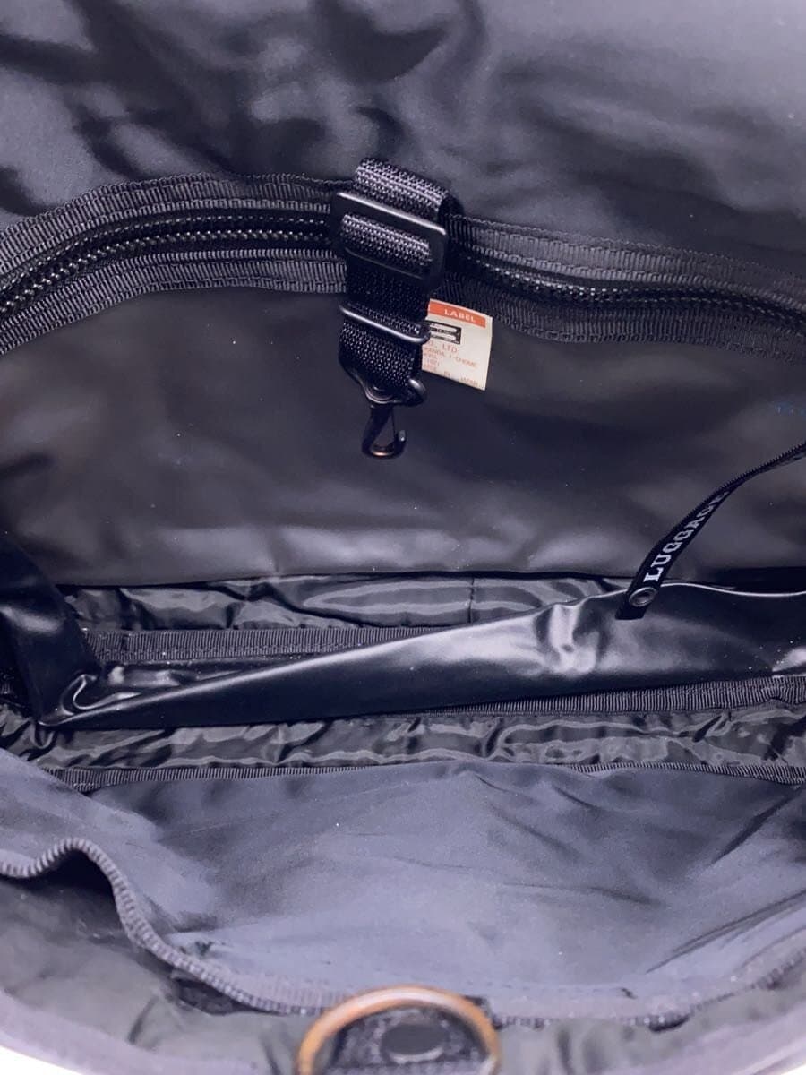 LUGGAGE LABEL Nylon Flap Shoulder Bag Nylon BLK 6