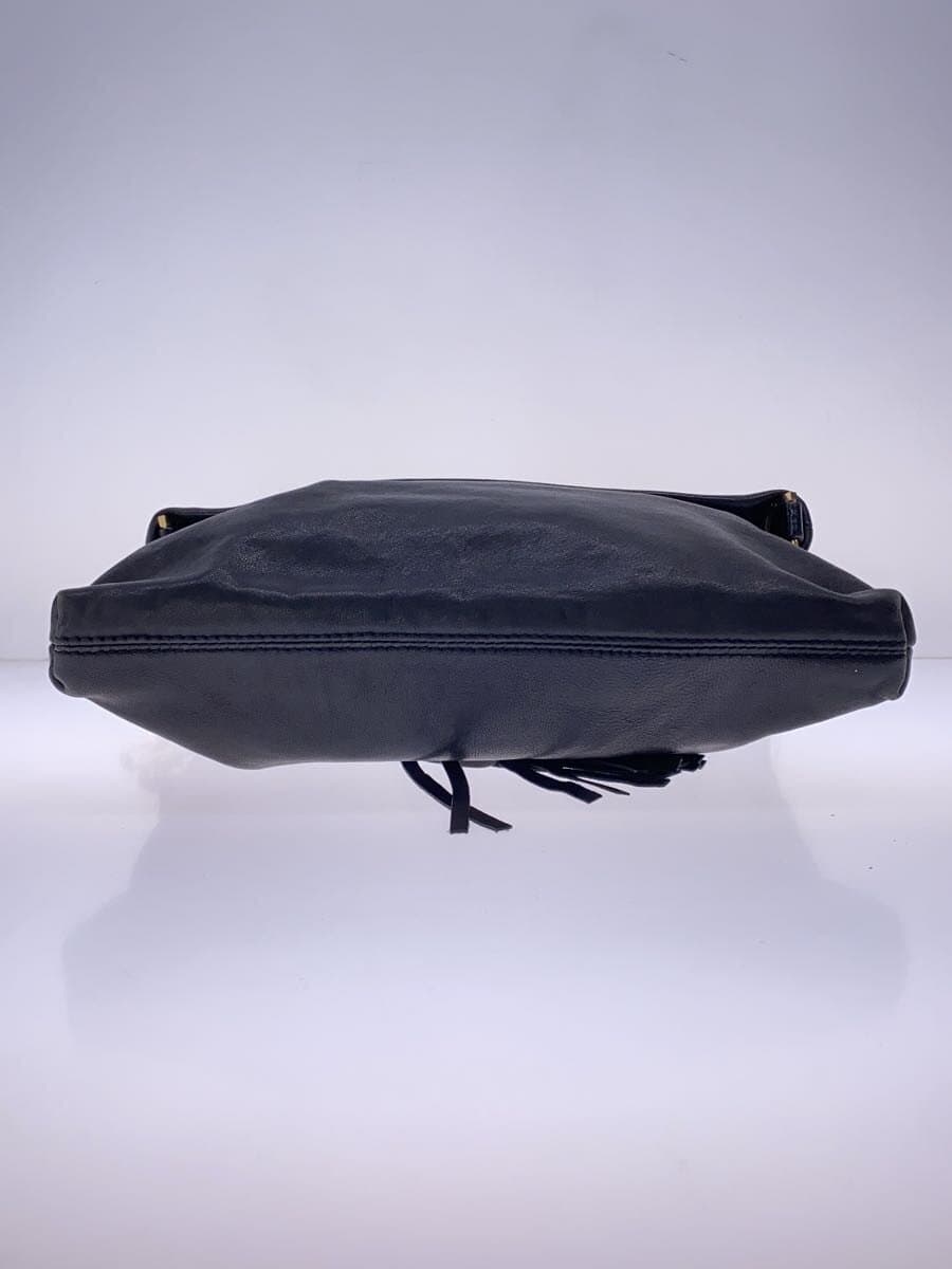 TORY BURCH Chain Shoulder Lambskin Bag Leather BLK 4