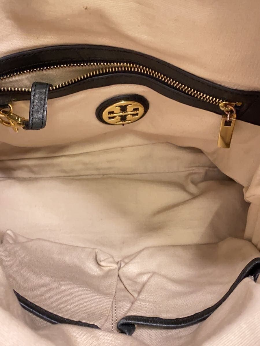 TORY BURCH Chain Shoulder Lambskin Bag Leather BLK 6