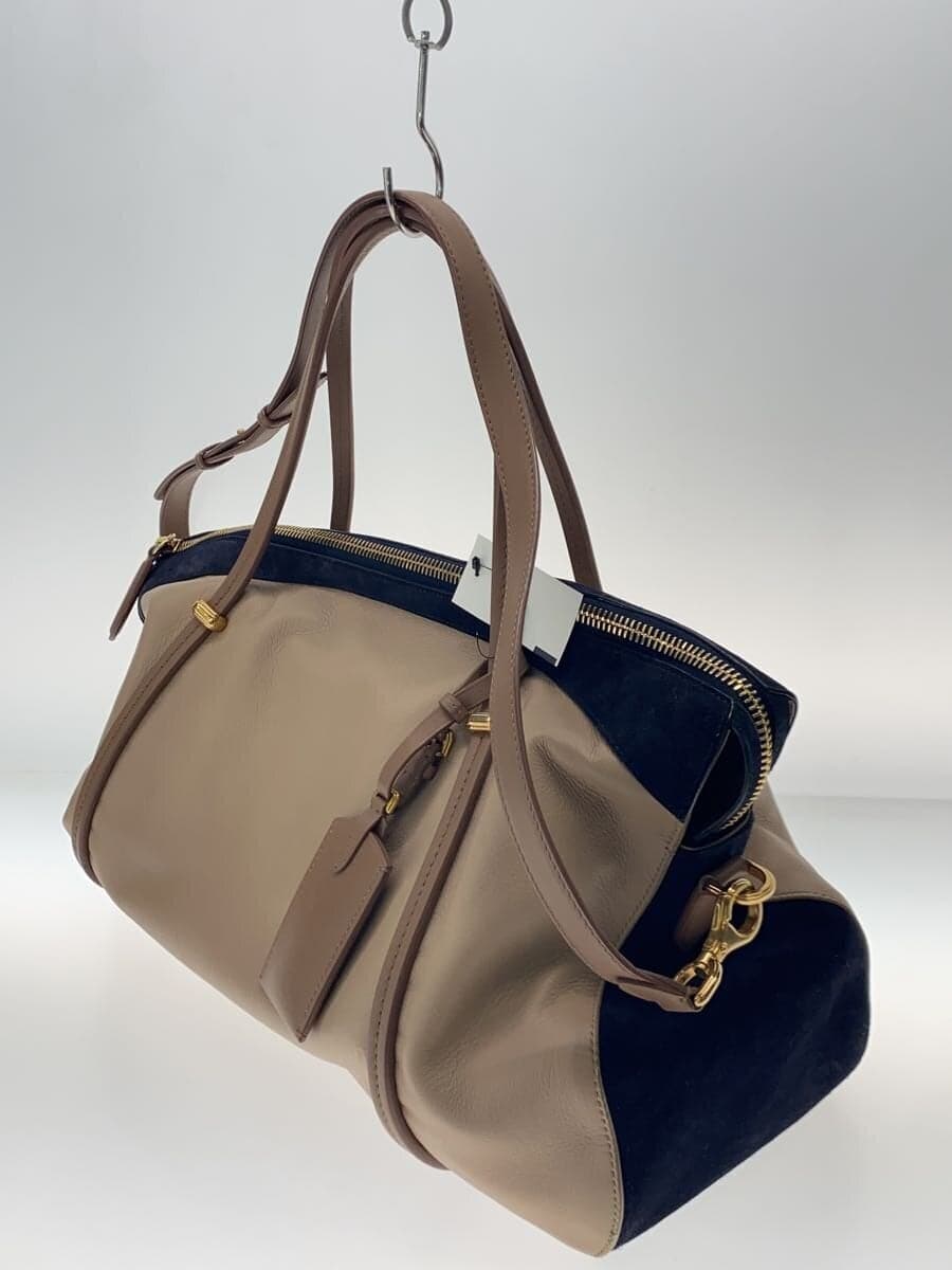 NINA RICCIBALLET Made in Italy Shoulder Bag Leather BEG Solid 2