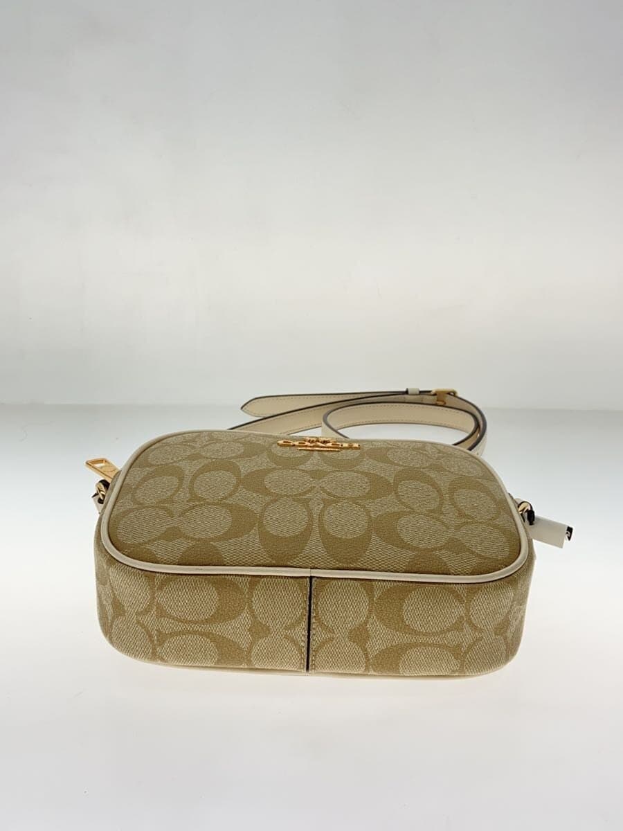 COACH Shoulder Bag Leather BEG All Over Pattern f2266 4
