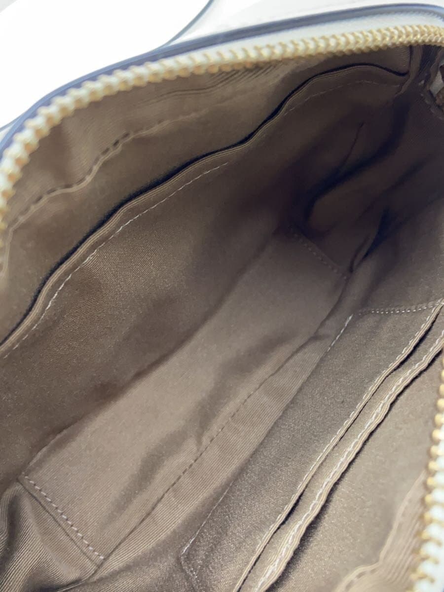 COACH Shoulder Bag Leather BEG All Over Pattern f2266 6