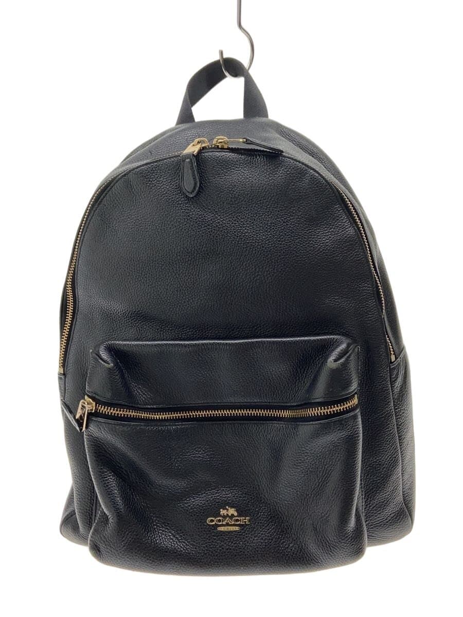 COACH Backpack Leather BLK