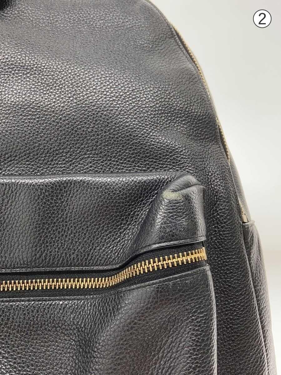 COACH Backpack Leather BLK 7