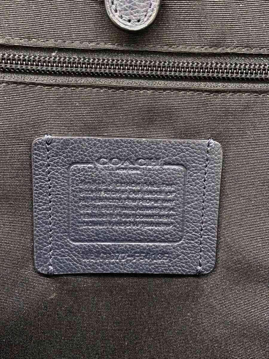 COACH Backpack Leather BLK 5