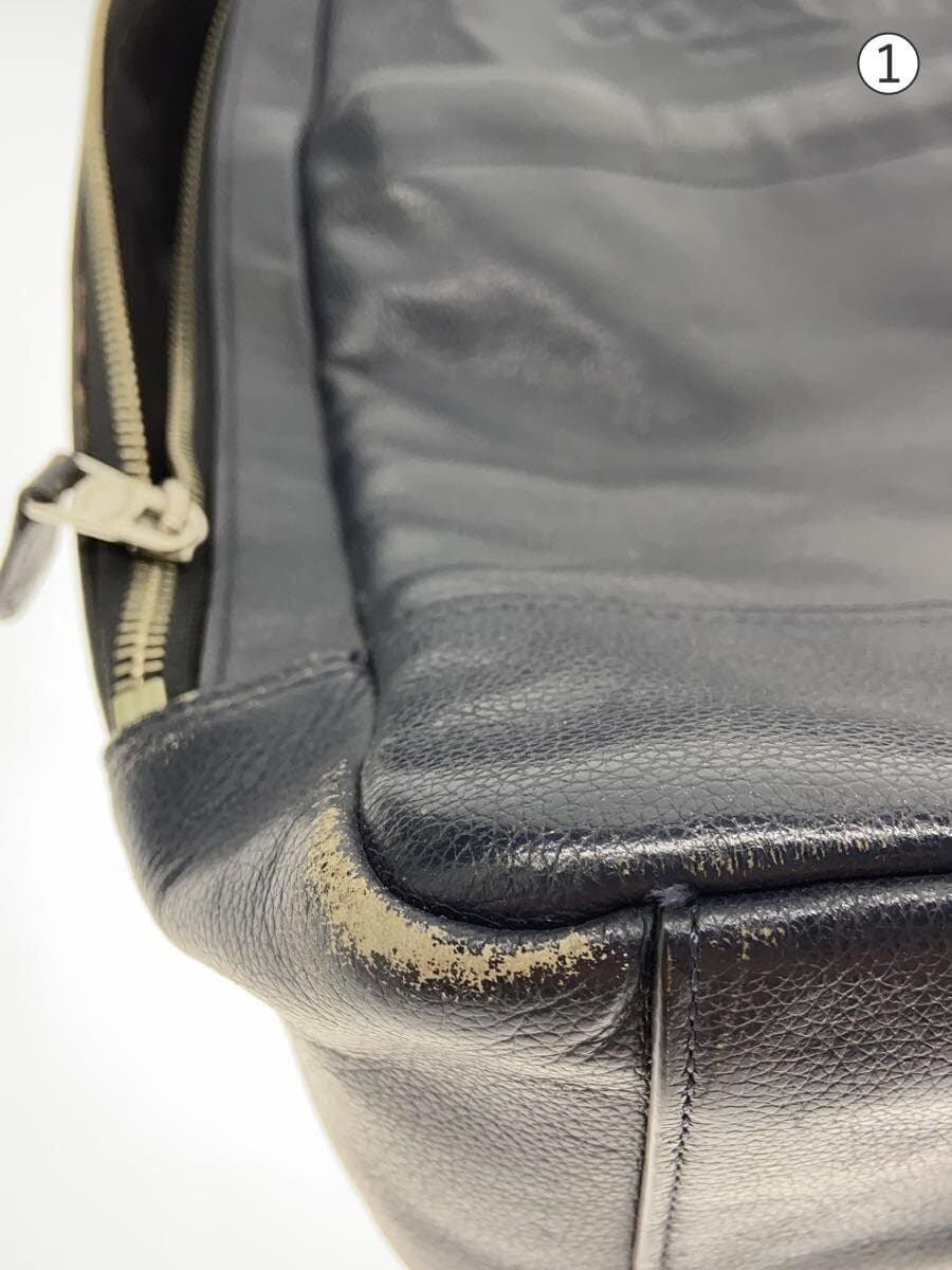 COACH Backpack Leather BLK 7