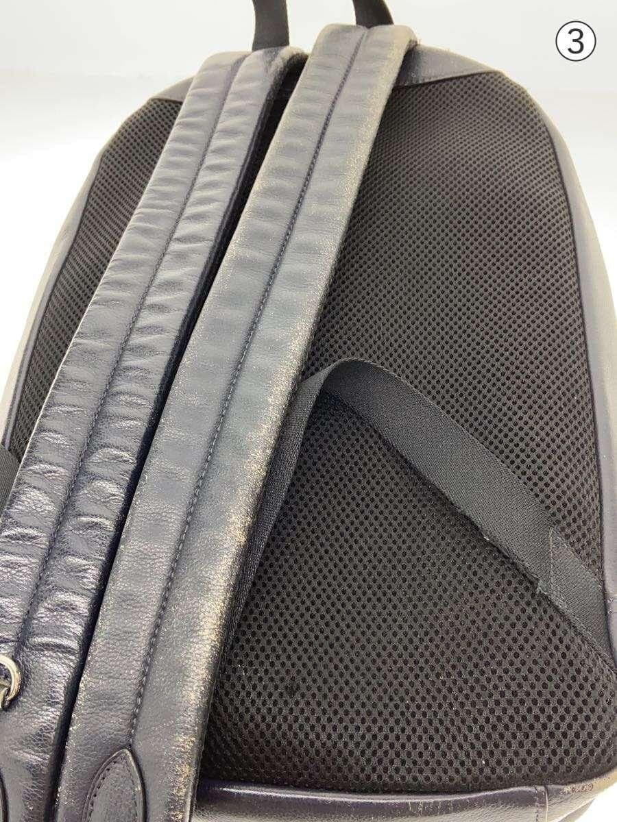 COACH Backpack Leather BLK 9