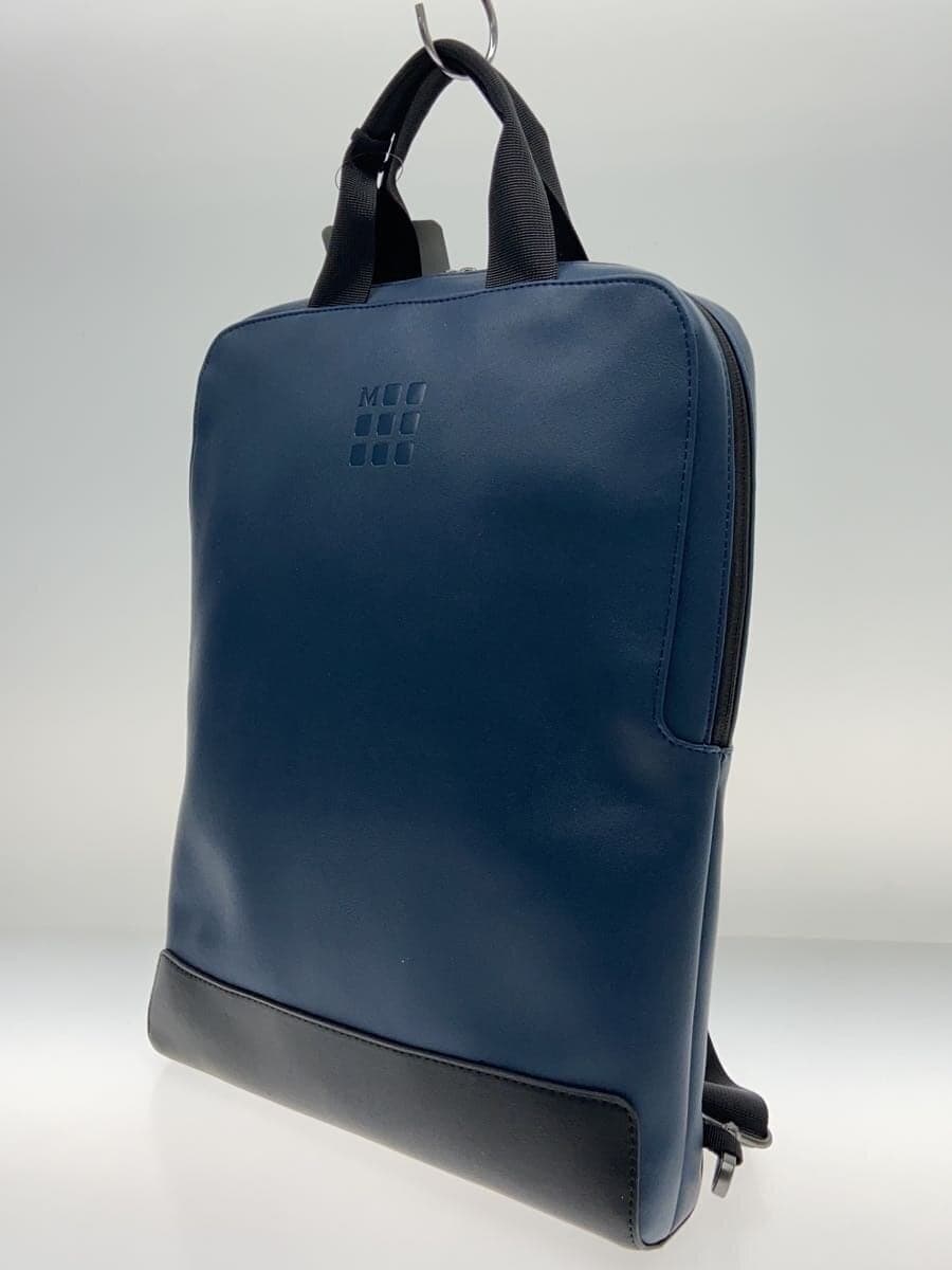 MOLESKINE Backpack Leather BLU 2