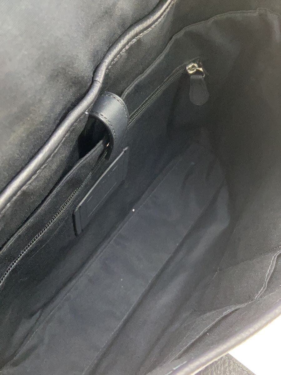 COACH Shoulder Bag Leather BLU All Over Pattern 6