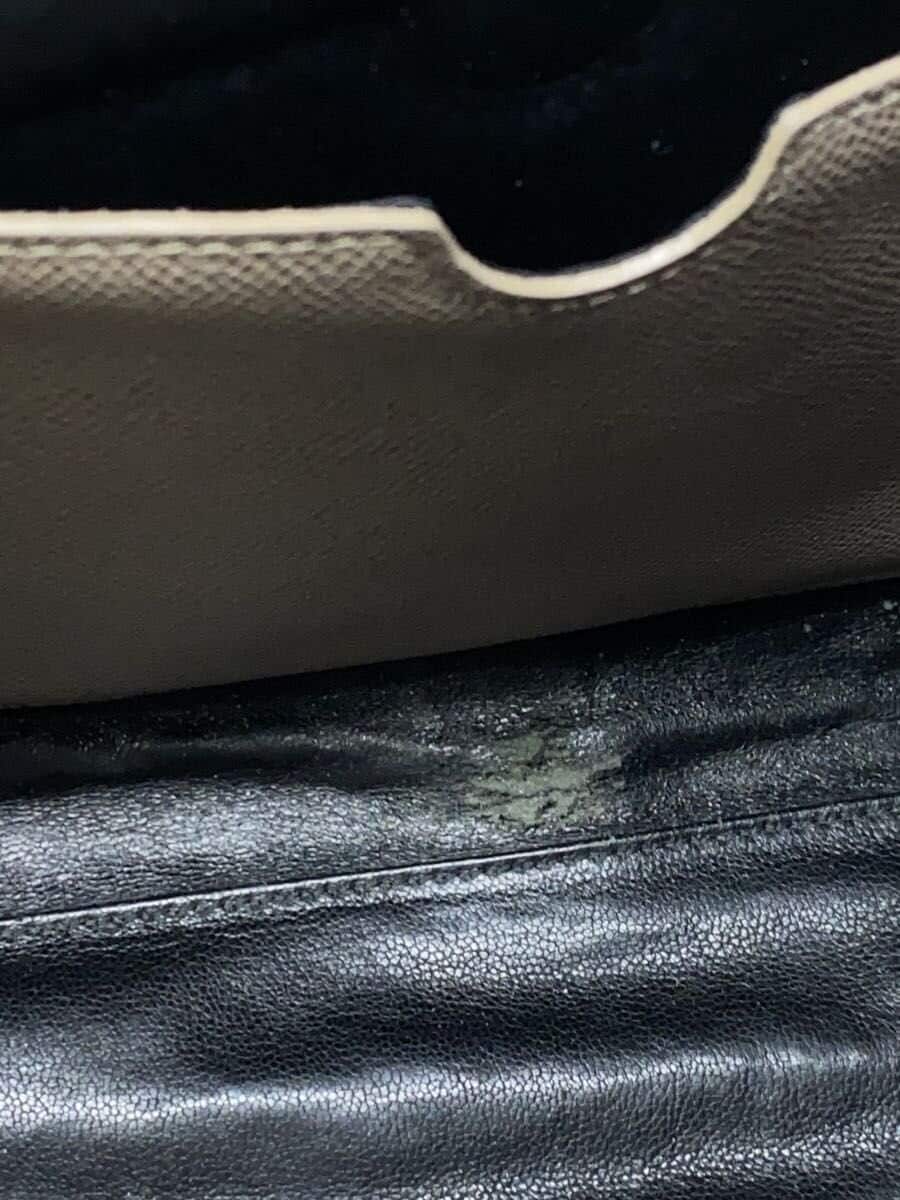 BVLGARI Tote Bag Leather BEG Solid Color 7