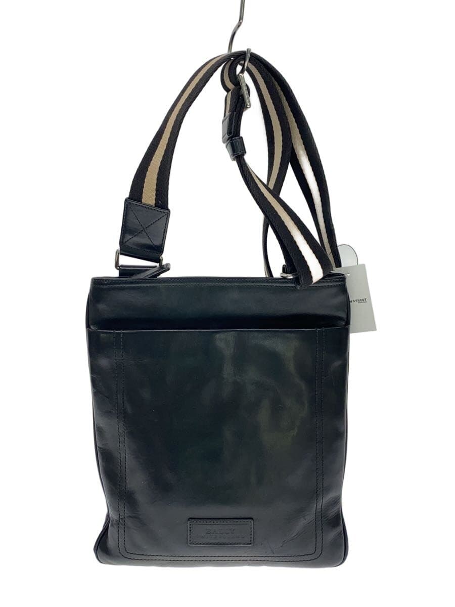 BALLY shoulder bag leather BLK