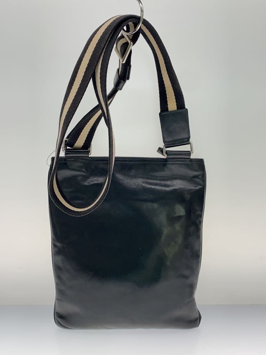 BALLY shoulder bag leather BLK 3