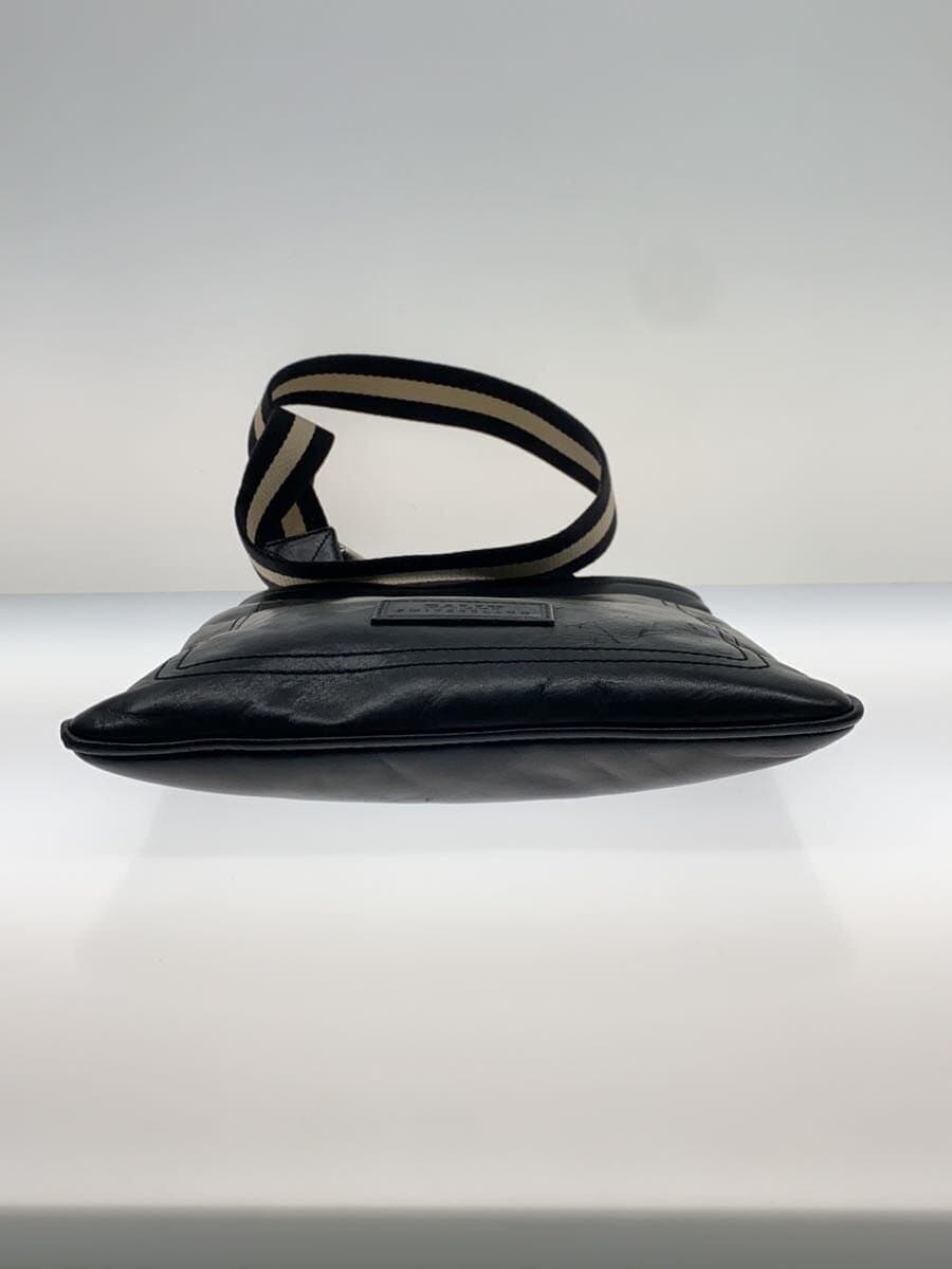 BALLY shoulder bag leather BLK 4